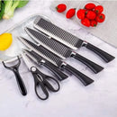kit facas carbono original 6 PCs Conjunto de Facas Pretas de Chef em Aço Inoxidável no brasil entrega rapida